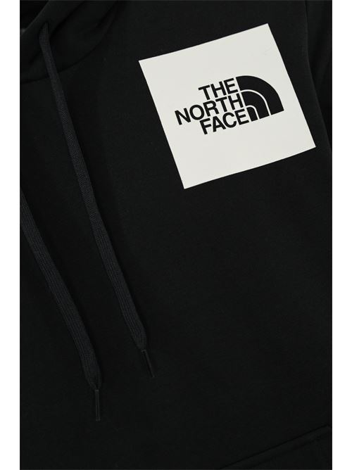 Felpa Fine con cappuccio in cotone nero The North Face | NF0A89EUJK31